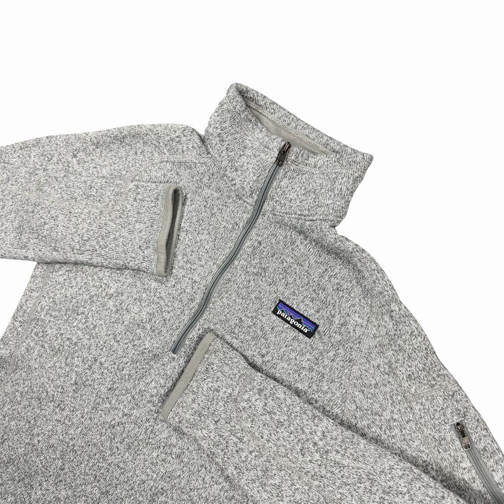 Patagonia Better Sweater 1/4 Zip Pullover Fleece Women’s Medium Gray Polyester